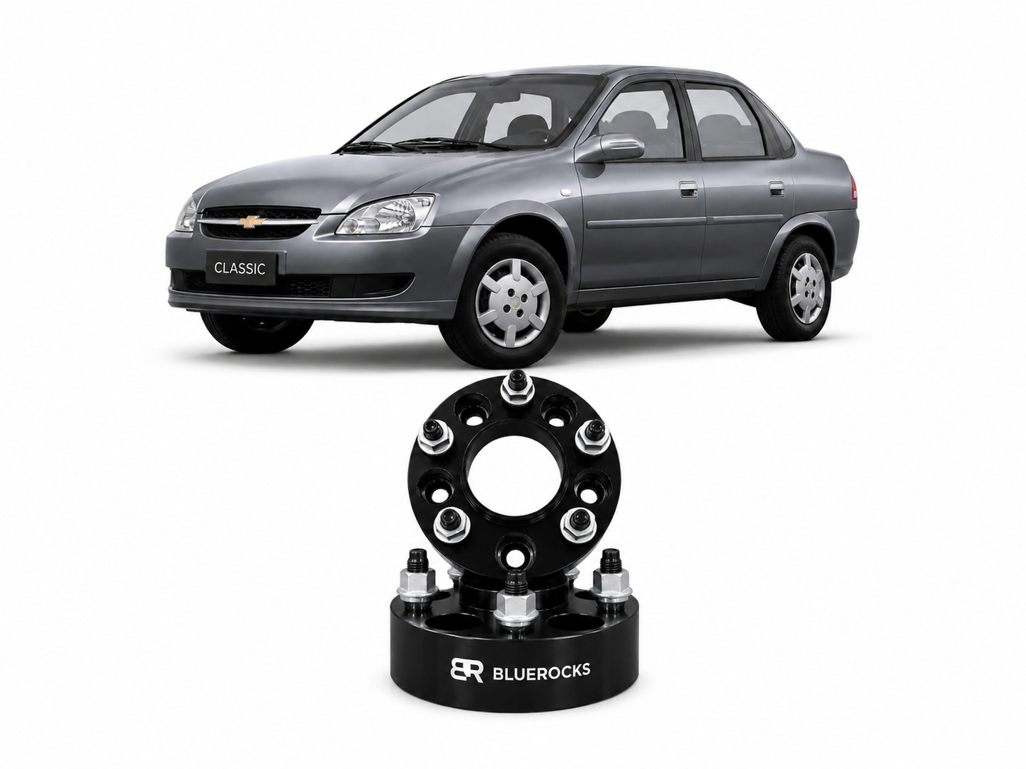 PAR - ALARGADOR / ESPAÇADOR DE RODA - CHEVROLET CLASSIC - 32MM