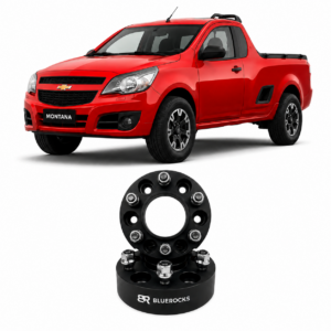 PAR - ALARGADOR / ESPAÇADOR DE RODA - CHEVROLET MONTANA - 32MM